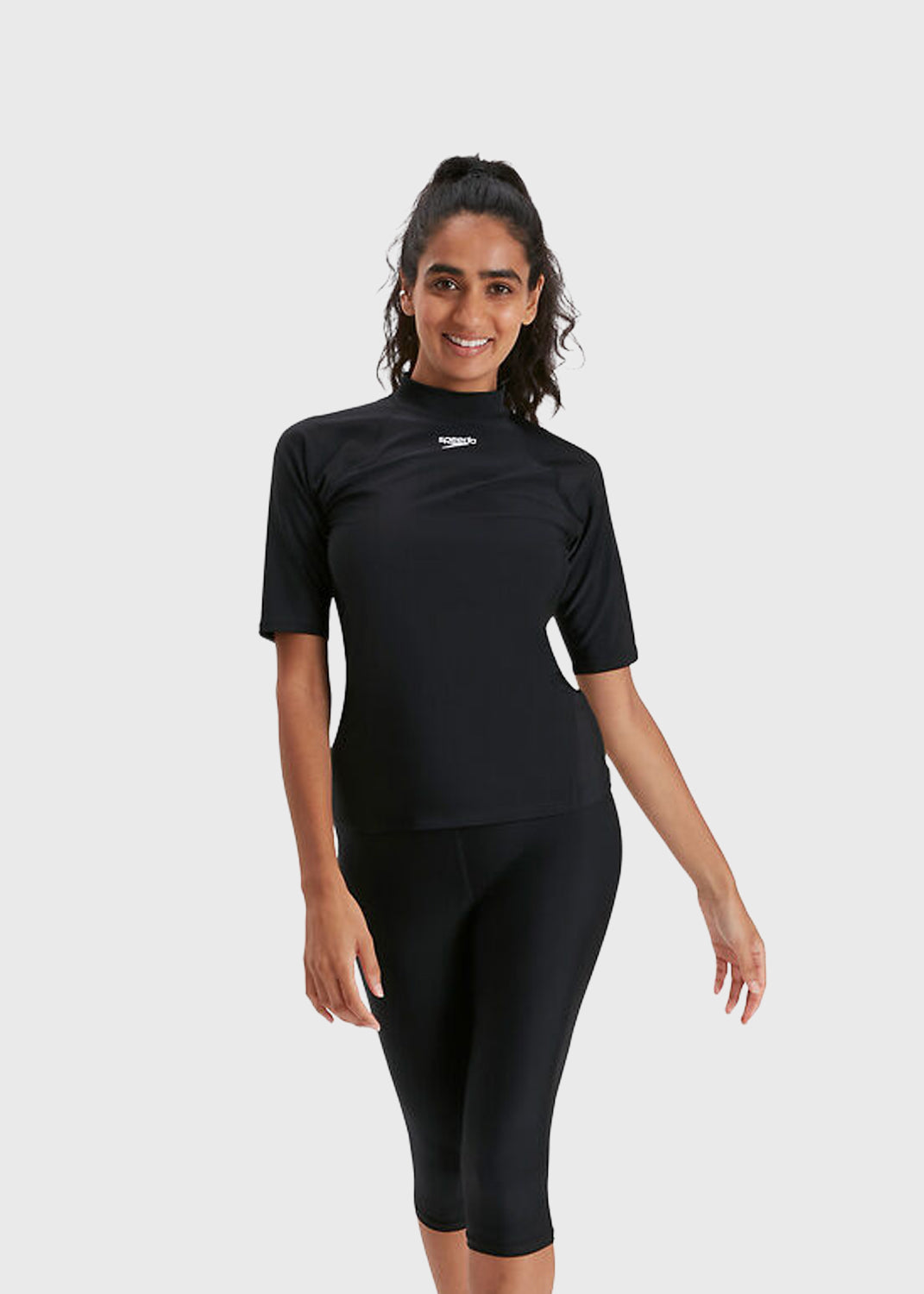 Women's SS Rash Top - Black