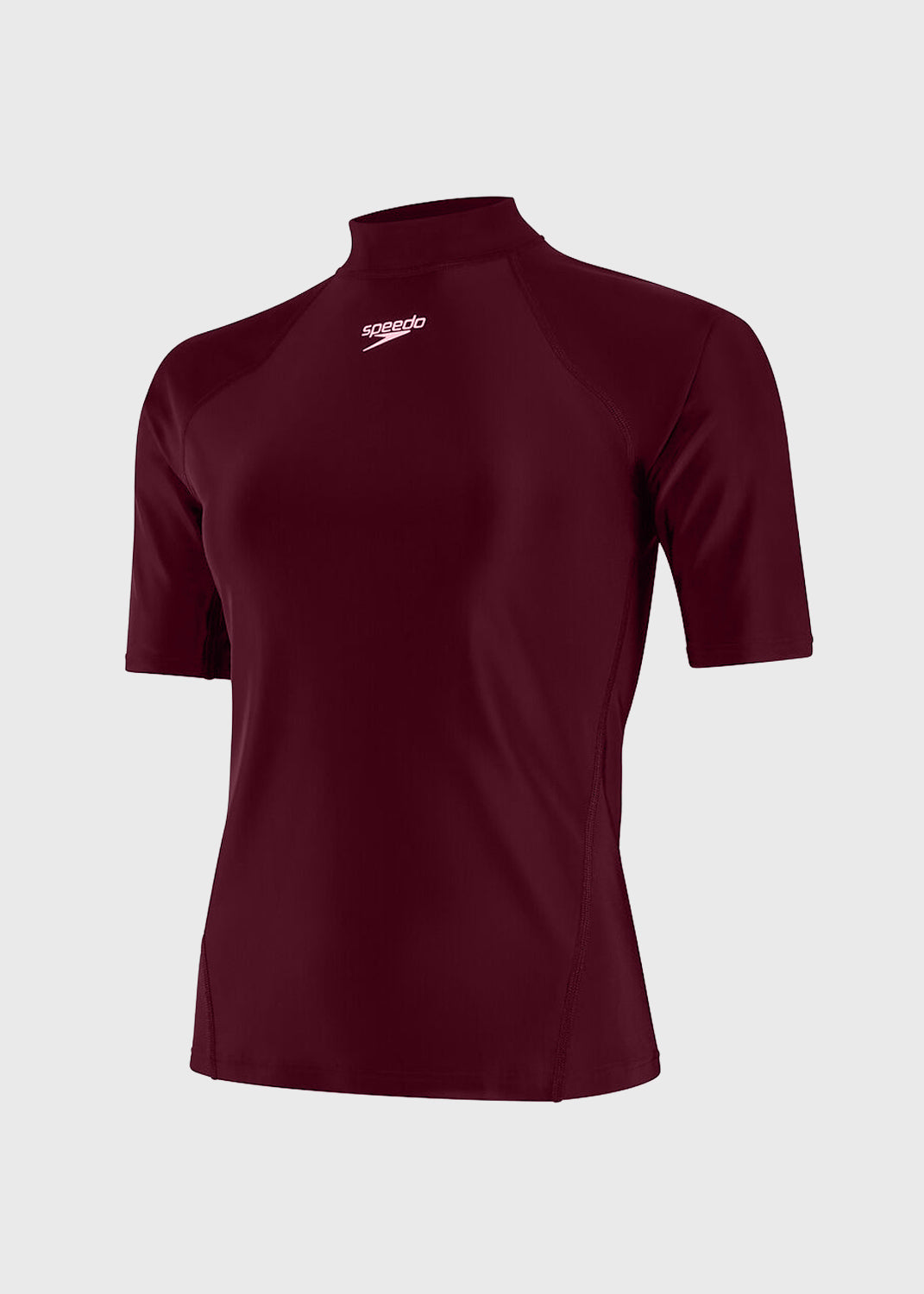 Women's SS Rash Top - Maroon