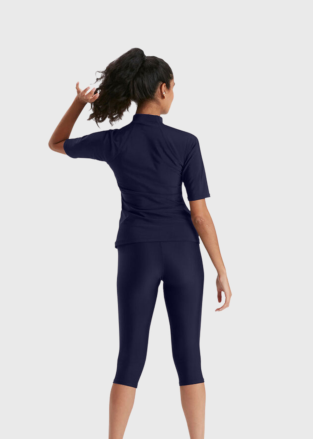 Women's SS Rash Top - Navy