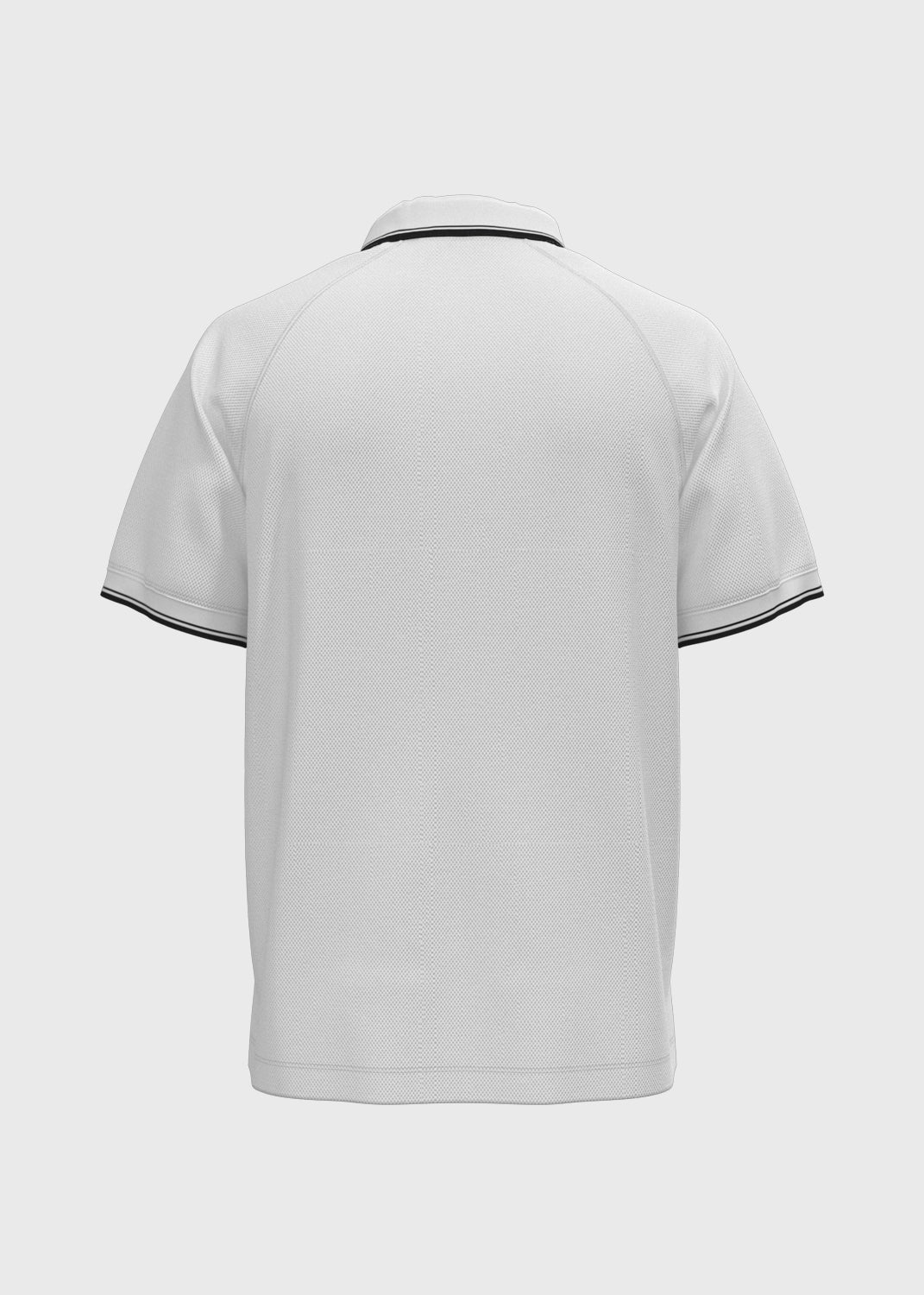 Contrast Panel Polo - White/Midnight