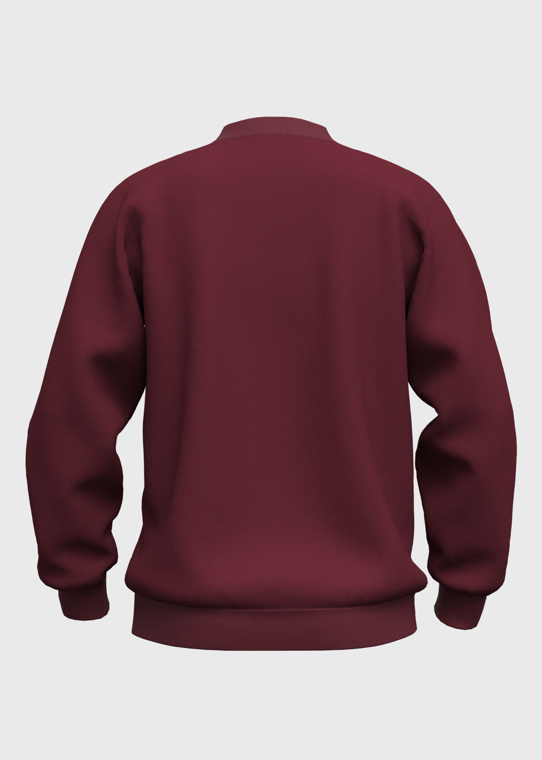 Fleece Jumper Set in V Neck - Merlot