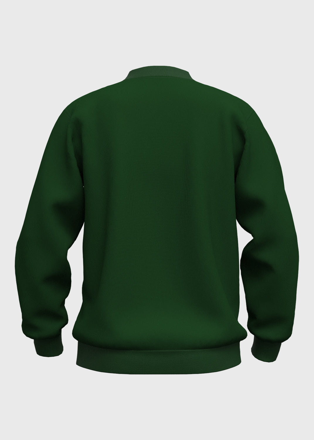 Fleece Jumper Set in V Neck - Pine Green