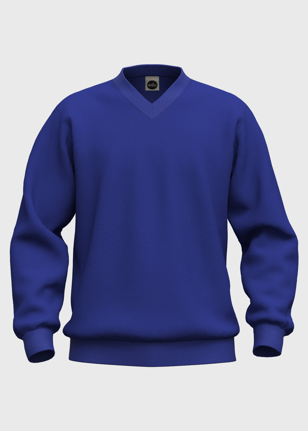 Fleece Jumper Set in V Neck - Ultramarine